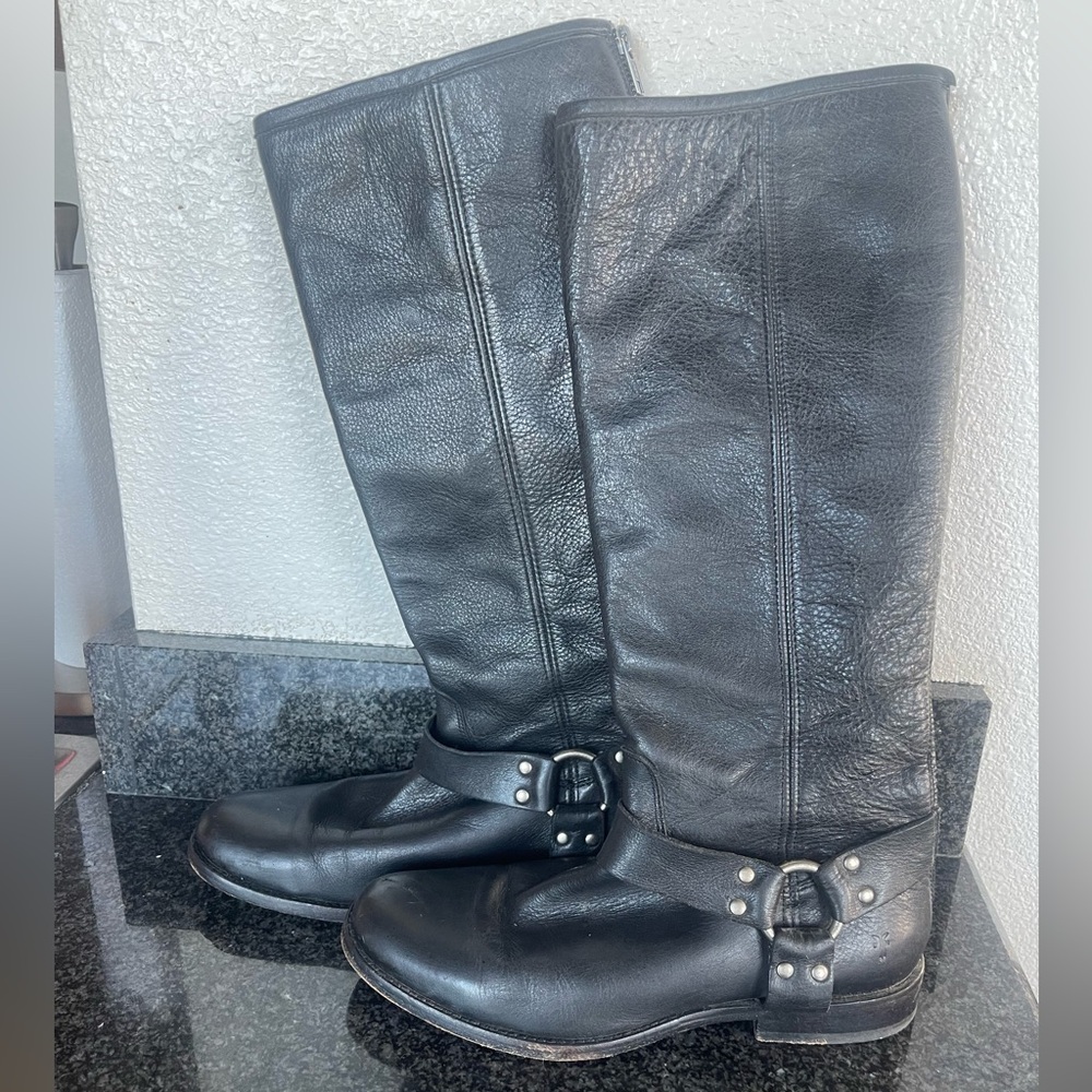 FRYE PHILLIP HARNESS TALL RIDING BOOTS